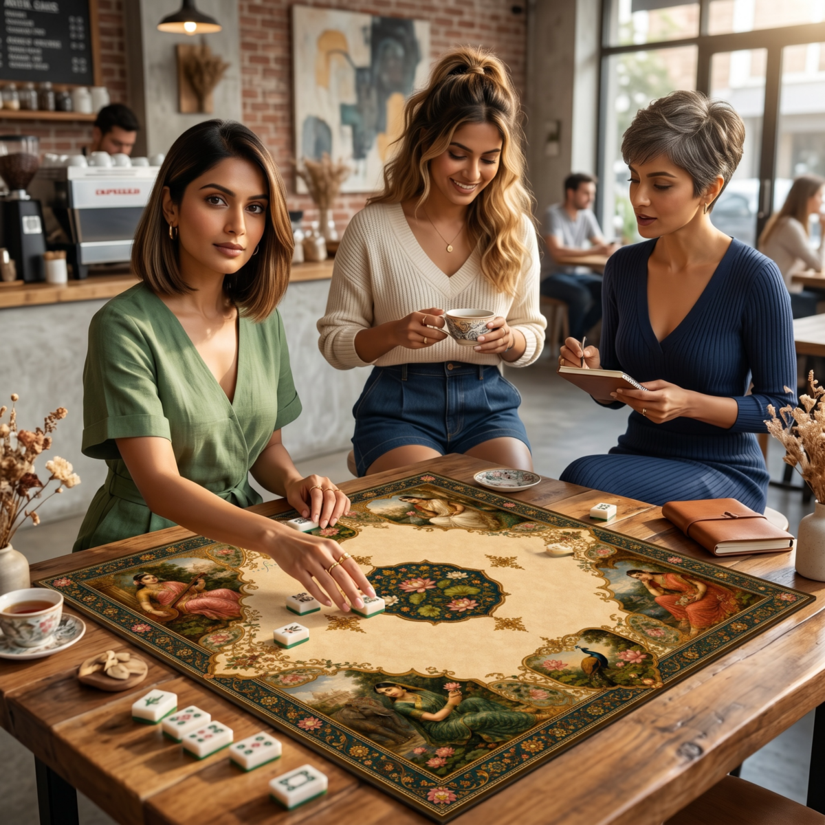 Leafbud Meera Mahjong Mat