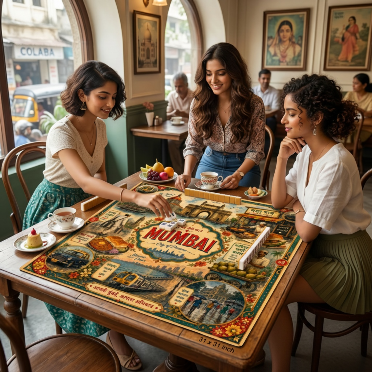 Leafbud Bombaya Mahjong Mat