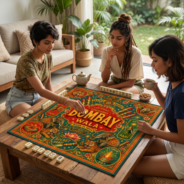 Leafbud Phoolmati Mahjong Mat