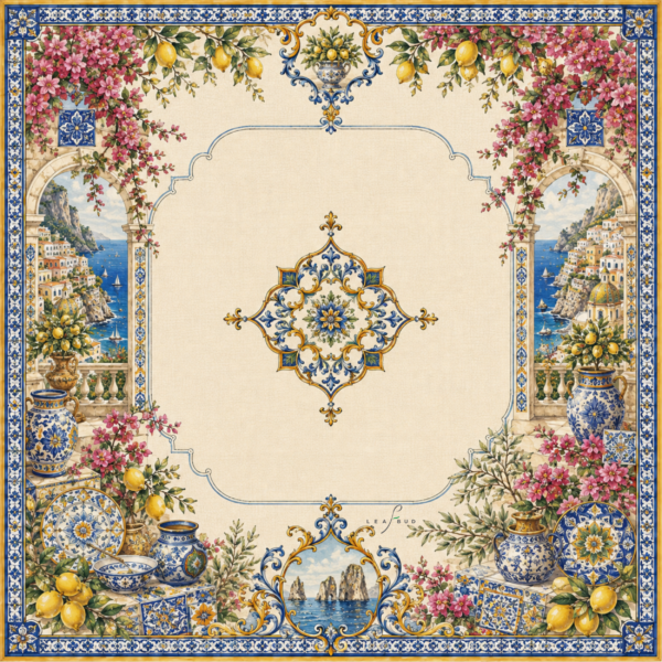 Leafbud Amalfi Escape Mahjong Mat