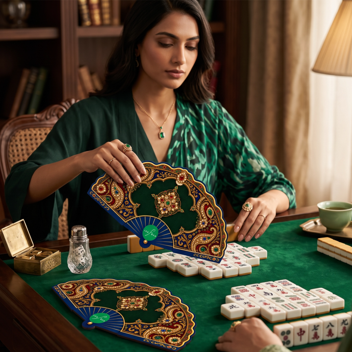 Leafbud Jewels of India Mahjong Shuffler