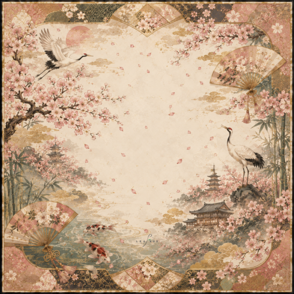 Leafbud Sakura No Hana Mahjong Mat