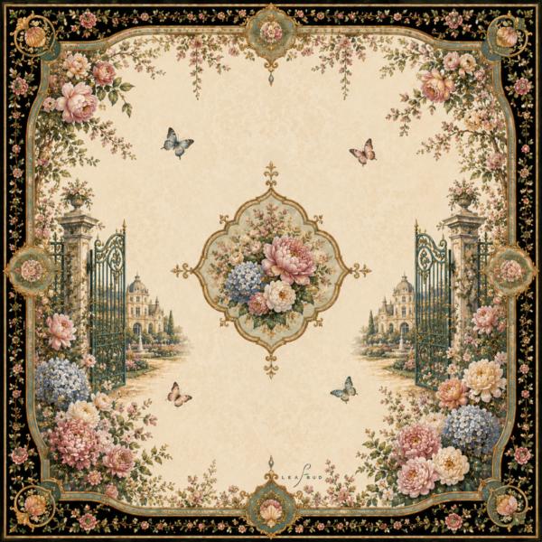 Leafbud Jardin de Fleur Mahjong Mat