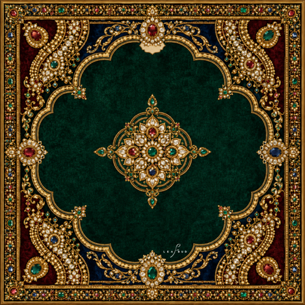 Leafbud Jewels of India Mahjong Mat