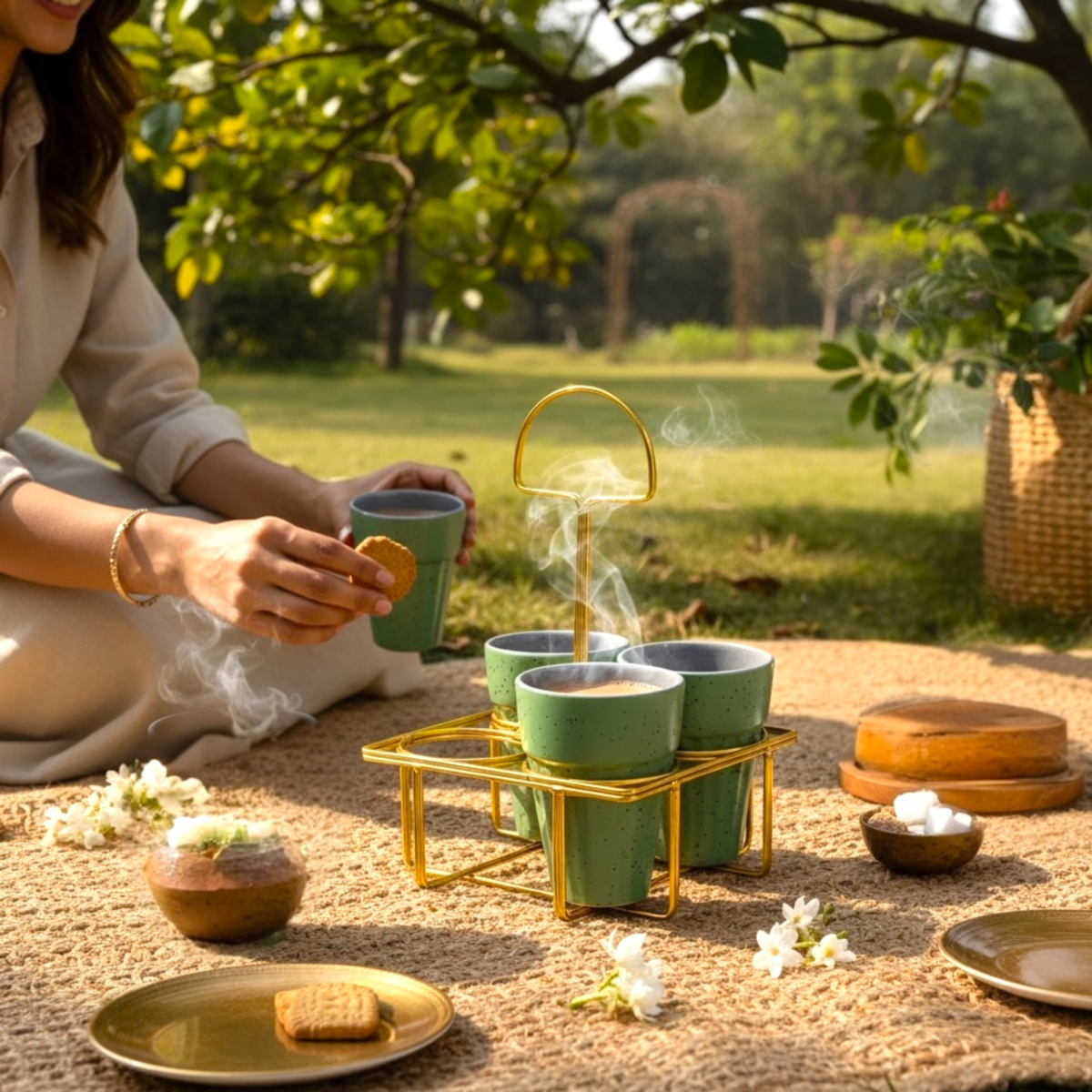 Leafbud Cutting Chai Tumbler Set